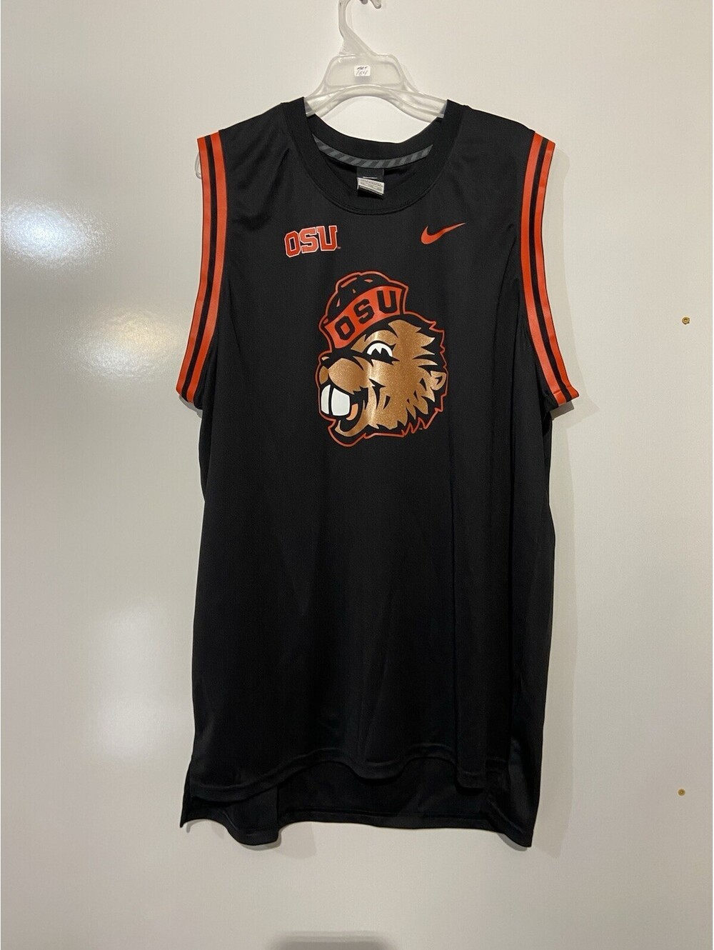 Mens NIKE Black Oregon State Beavers #0 Benny Basketball Jersey Sz 2XL